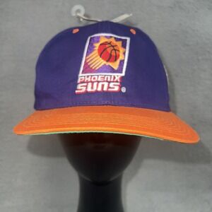 NOS VTG Phoenix Suns The G-Cap NBA Purple Orange Bill Snap Back Hat 90s Snapback